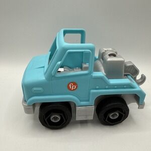 New! Fisher Price Little People Blue Tow Truck For Car Garage Mechanic Vehicle